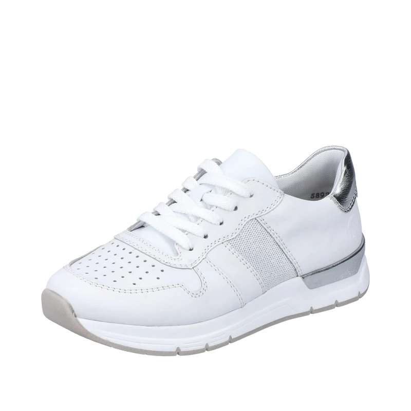 Rieker Women's 58921 Lace-Up Shoes, White, 7.5 UK