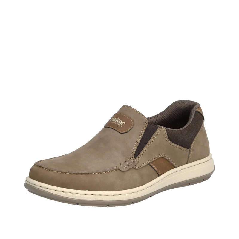 Rieker Men's Low-Top Trainers 17368, Men's Low Shoes, Loose Insole, Brown 25, 45 EU Weit
