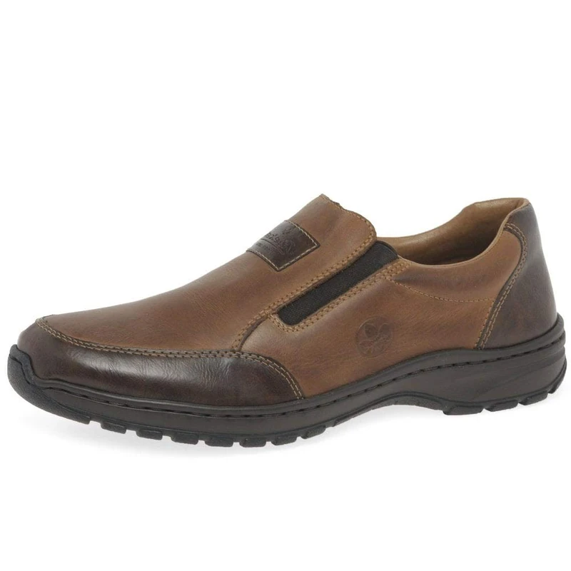 Rieker Men's 3354 Flat Slipper, Brown, 43 EU Weit