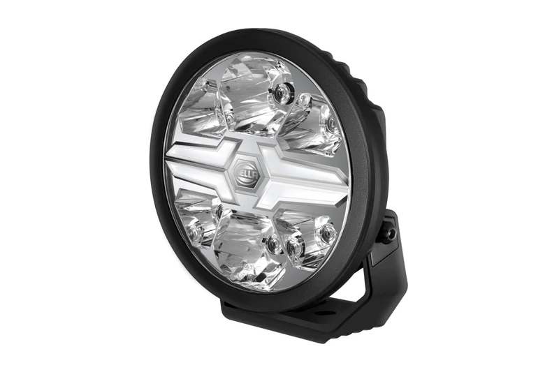 HELLA 1FJ 357 199-041 LED-Spotlight - Blade Black 9" - 12/24V - round - Reference number: 25 - Crystal clear - Light colour: White - Cable: 500mm - frontal sided