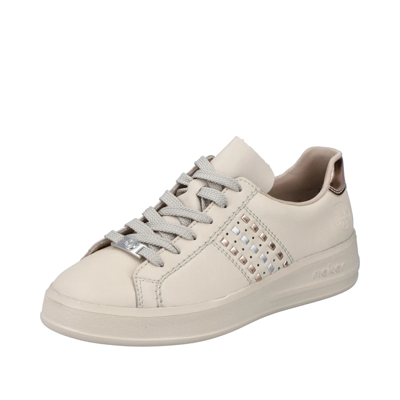 Rieker Women's M8400 Lace-Up Shoes, Beige, 6.5 UK
