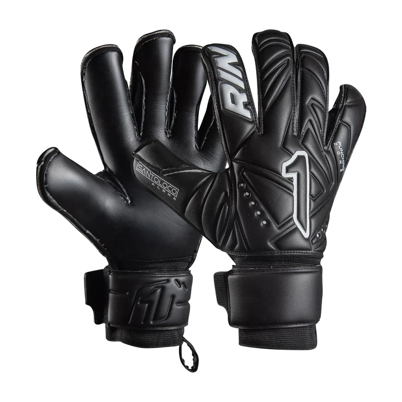 Rinat Santoloco, unisex adults Goalkeeper gloves, Black, 9 -