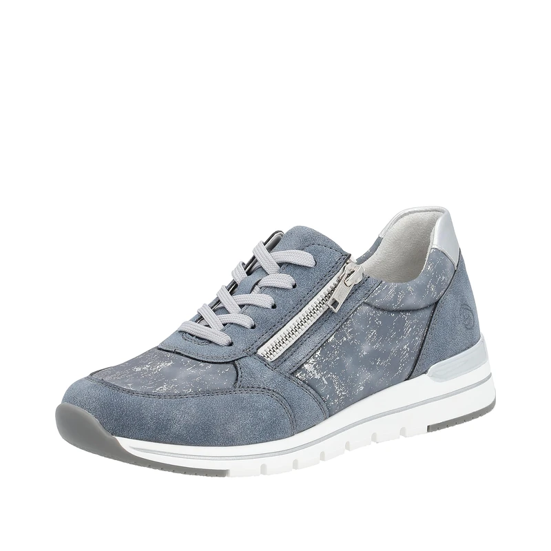 Remonte Women's Trainers R6700, Women's Lace-Up Shoes, Loose Insole, Adria Lightblue Silver 13, 4 UK