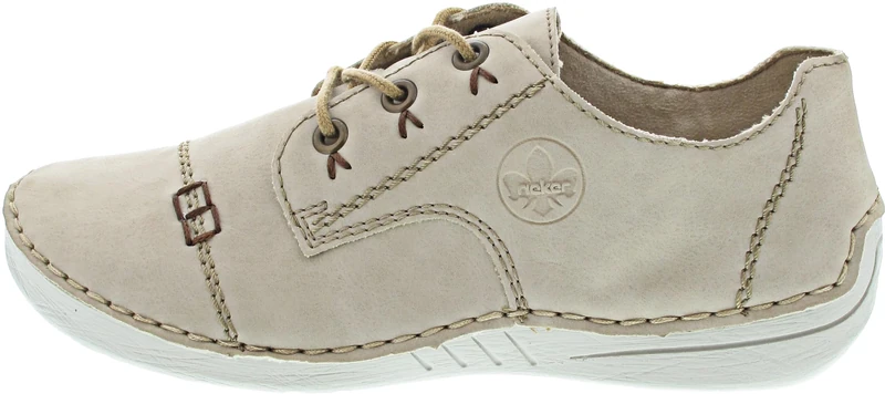 Rieker Women's 52520 Lace-Up Shoes, Beige 62, 6 UK