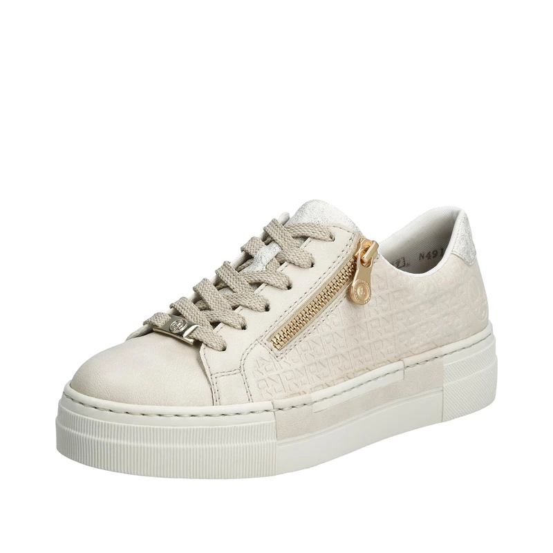Rieker N49C2 Women's Low-Top Trainers, White, 7.5 UK