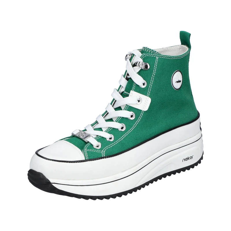 Rieker High Trainers Blue, Green, 5 UK