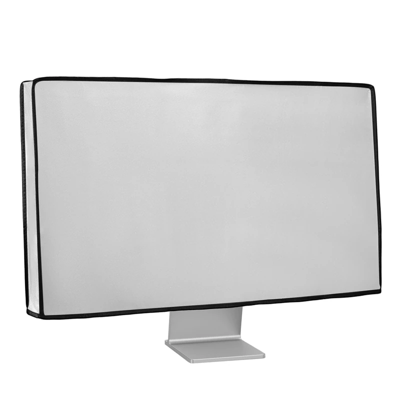 kwmobile Monitor Cover Compatible with 34-35" monitor - Dust Cover Computer Screen Protector - White