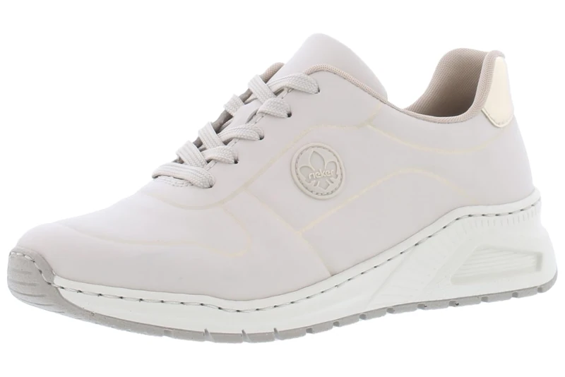 Rieker Women's Skater Sneaker M4903, Women's Low Shoes, Loose Insole, Beige, 36 EU Weit - Image 1