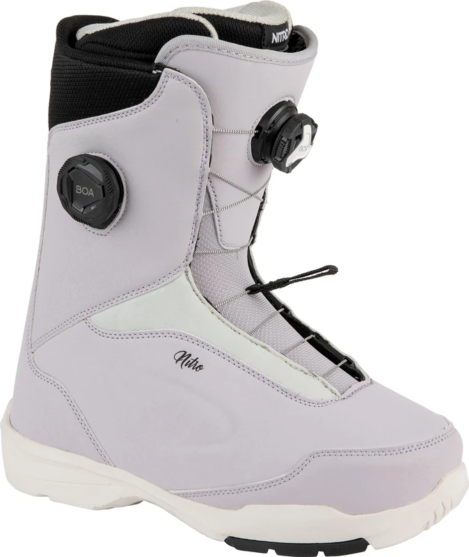 Nitro Women's Snowboards Scala BOA Boot All Mountain Freeride Freestyle Quick Lacing System Snowboard Boot Lilac MP 25.5 // EU 39 1/3 // US WMN 8