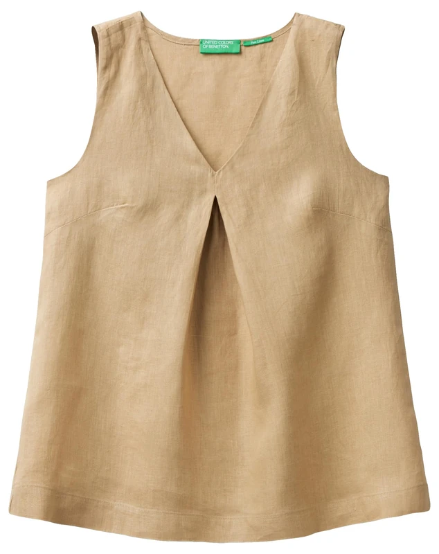 United Colors of Benetton Blouse, Camel 193, M - Image 1