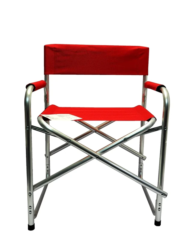 PRATESI 94725 Director's Chair RED CM.48X58X82 Aluminium/Polyester, Black