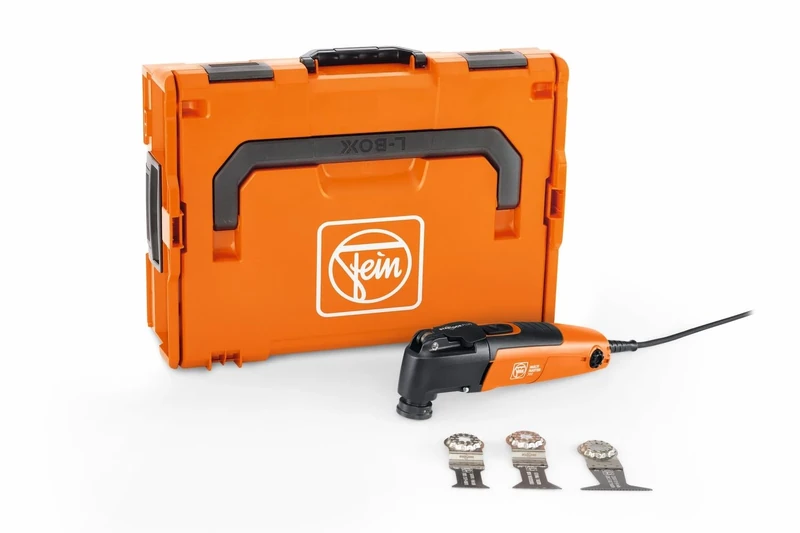 FEIN Multimaster MM 300 Plus Start, The Effective Multitool with Basic Equipment for Sawing in Wood, Metals, Plasterboard and Plastics, 250 W, StarlockPlus, QuickIN Tool Change