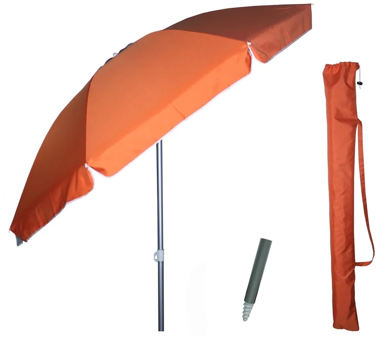 PRATESI Umbrella 210/8 Anti-UV Aluminium Triv Poly Pole 32 with Bag, Multicoloured, One Size