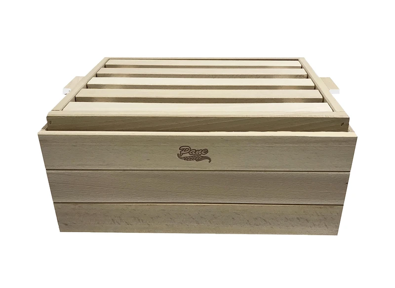 PRATESI 412153 PORTAPANE+TAGLIERE FAGGIO CM.36X26 H.15,5, Plastic