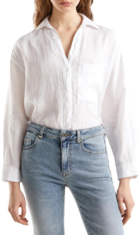 United Colors of Benetton Shirt, Optical White 101, M