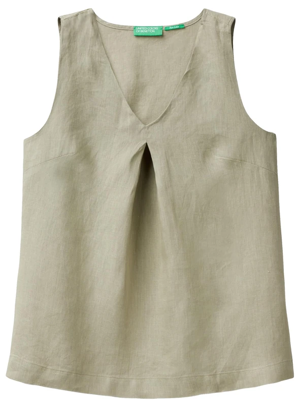 United Colors of Benetton Blouse, Army Green 0w9, XXS - Image 1