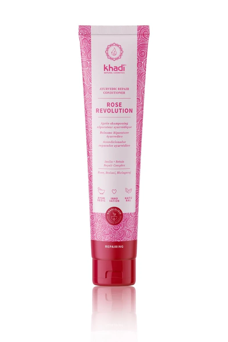 khadi ROSE REVOLUTION Ayurvedic Repair Conditioner - Immediate combability & lightness for daily care - 100% natural & vegan - 200g