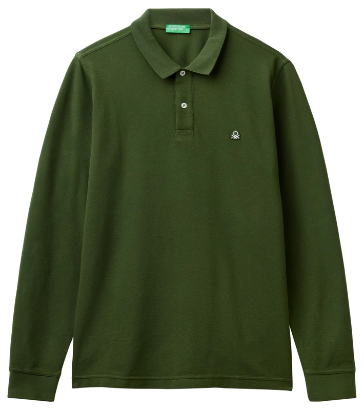 United Colors of Benetton Men's Polo Shirt M/L 3089j3204, Dark Army Green 35 Years, 3XL