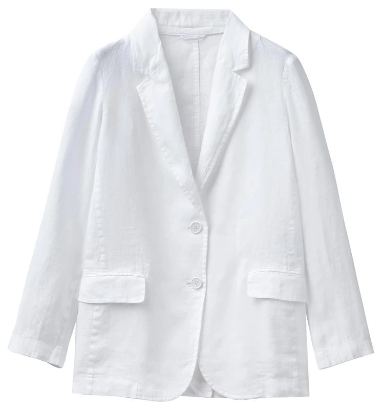 United Colors of Benetton Women's Jacket M/L 2aghdw00r, Optical White 101, UK 4