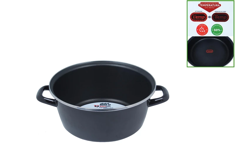 2 Handles 24 cm, Energy Saving Also for Induction