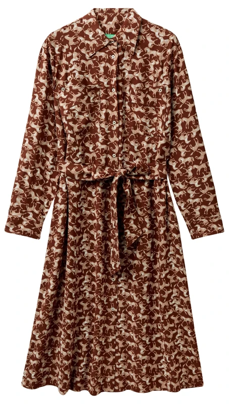 United Colors of Benetton Dress, Multicolour 61e, XXS