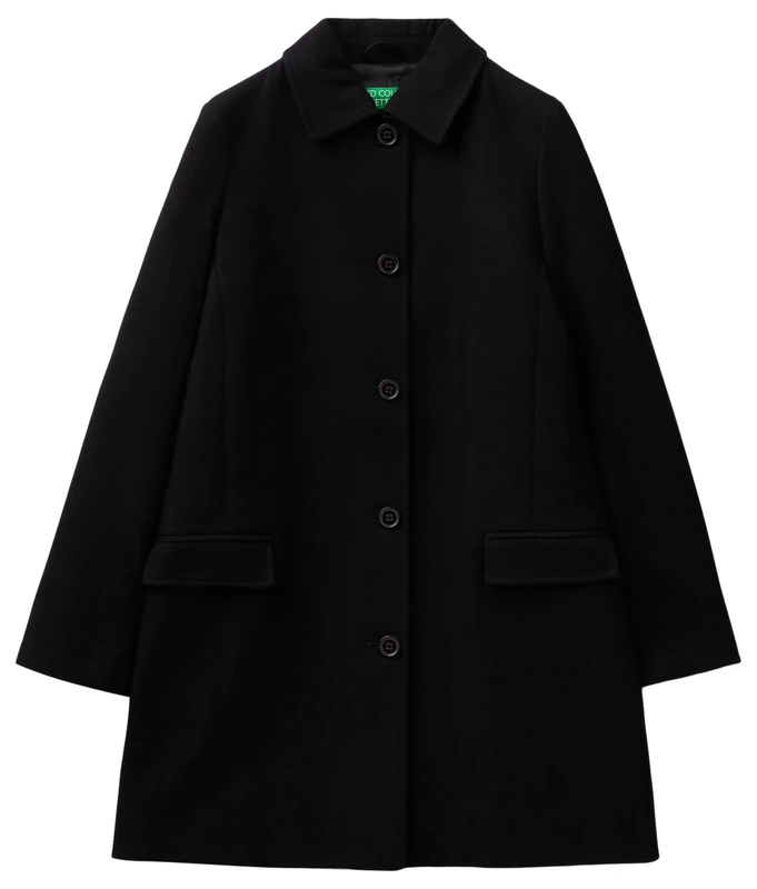 United Colors of Benetton Duster, Black 100, UK 8