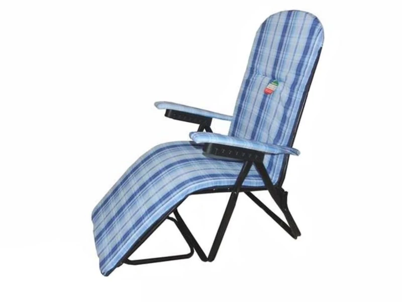 PRATESI 919108 Rondo DECKCHAIR BR.Wood Covered, Polyester, Black