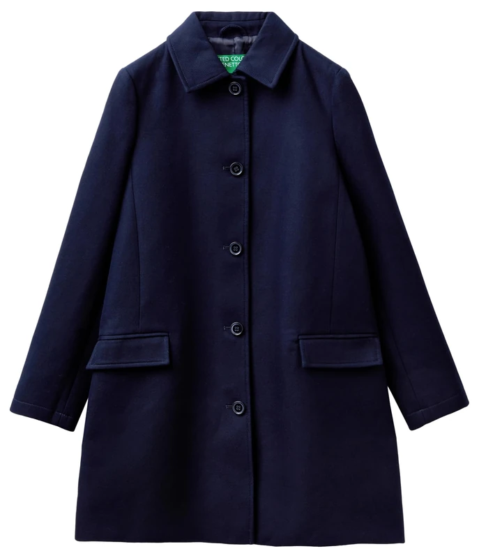 United Colors of Benetton Duster, Midnight Blue 016, UK 12 - Image 1