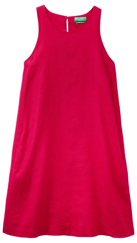 United Colors of Benetton Women's Dress 4aghdv02u, Dark Red 19d, M