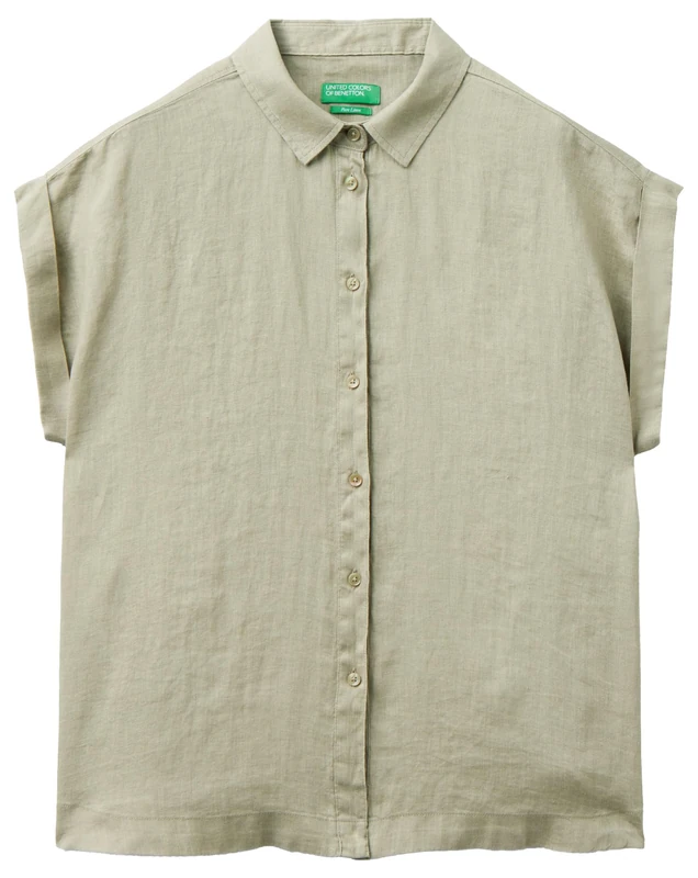 United Colors of Benetton Shirt, Army Green 0w9, XS