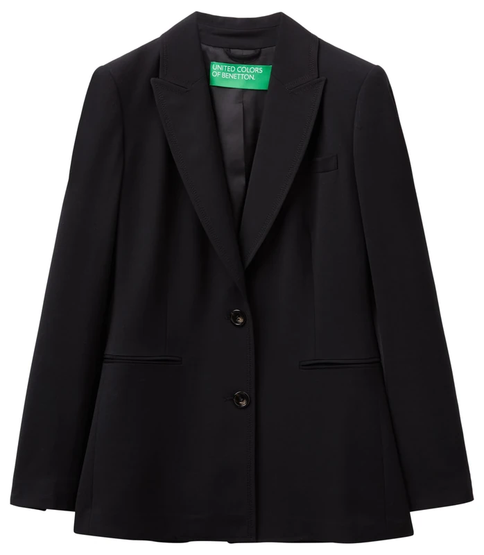 United Colors of Benetton Jacket, Black 100, 4 UK - Image 1