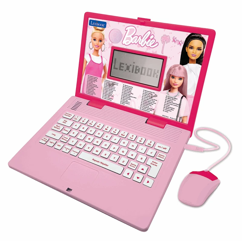 LEXIBOOK, Barbie Educational Laptop for kids, JC598BBi1