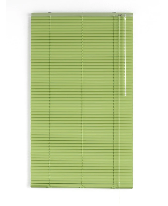 Decorblind | Aluminium Venetian Blind 100 x 250 cm with 25 mm Slats Height and Opening Child Safety Moisture Resistant Aluminium Venetian Colour: Pistachio