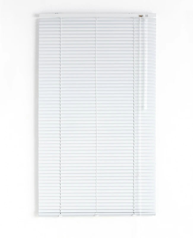 Decorblind | Aluminium Venetian Blind Size: 150 x 180 cm with Slat: 25 mm - Adjustable Height and Opening Venetian Blind, Child Safety, Moisture Resistant - Aluminium Venetian Colour: White