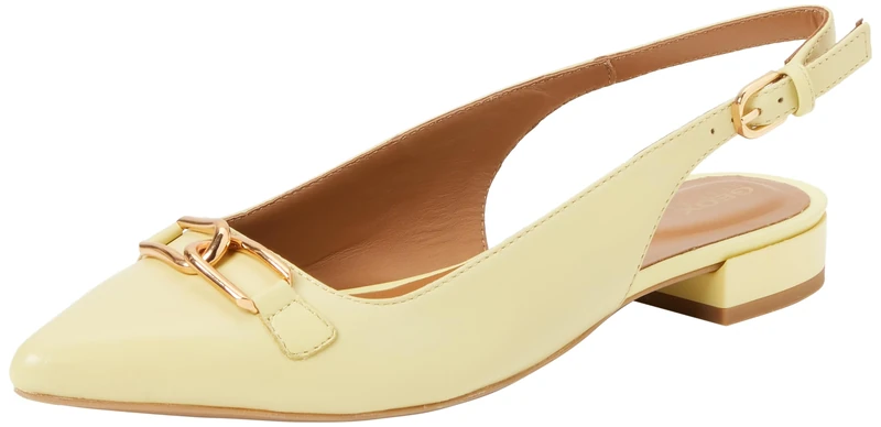 Geox Women's D Charyssa Ballet Flat, LT Yellow, 39 EU, Lt Yellow, 6 UK