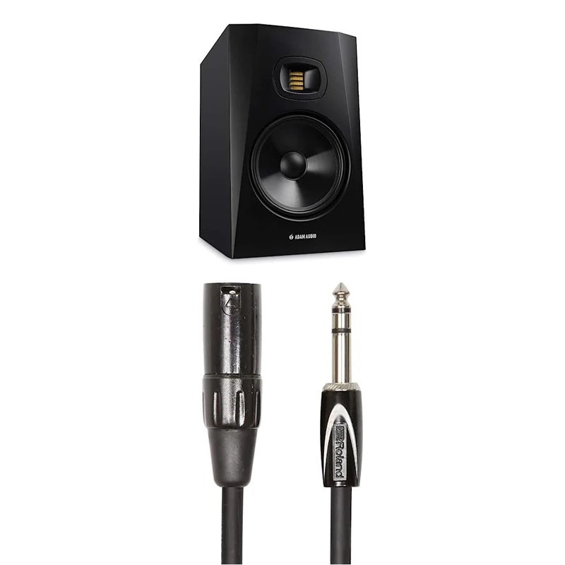 ADAM Audio T8V Studio Monitor Pair and Two XLR to TRS Cables