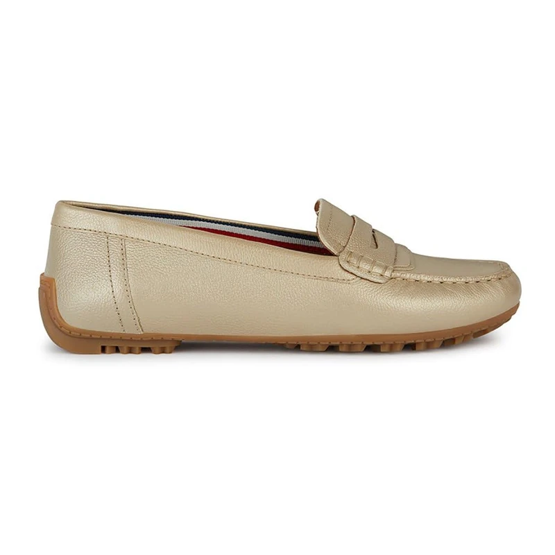 Geox Women's D Kosmopolis + GripMoccasin, Gold, 7.5 UK