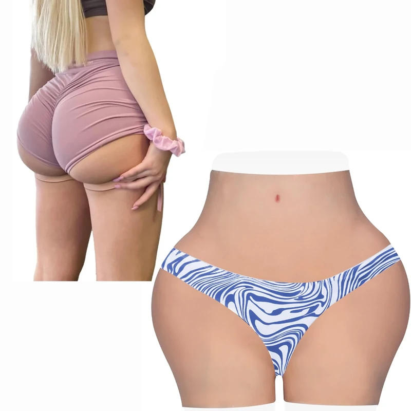 ALZRGORA Crossdressers Silicone Panty Hips Body Shaper Enhancer Underwear for Crossdressing Transgender Drag Queen, 3, One size fits all