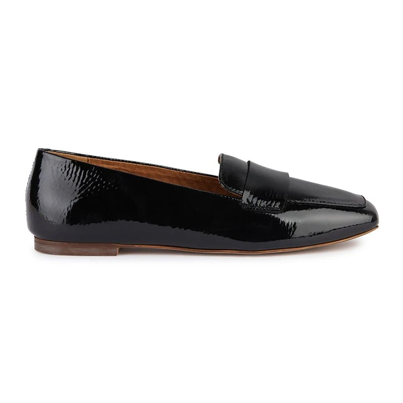 Geox Women's D Marsilea Loafer, Black, 39 EU, Black, 6 UK