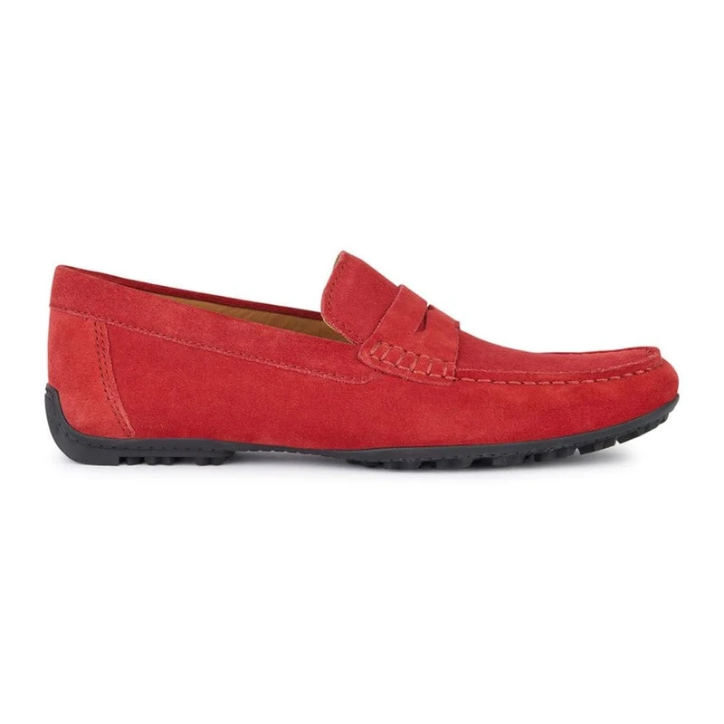 Geox Men's U Kosmopolis + Grip Moccasin, red, 11 UK
