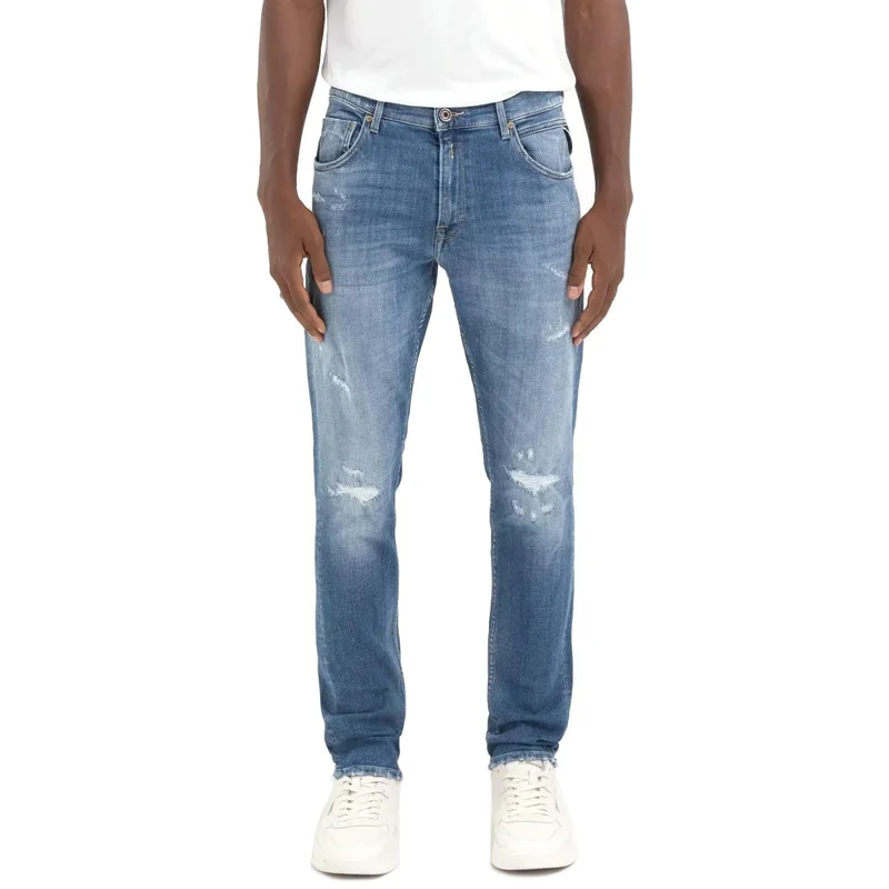 Replay men's jeans with stretch, blue (Medium Blue 009), 33W / 36L