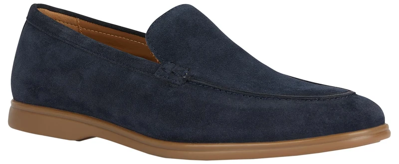 Geox Men's U Venzone Loafer, Navy, 9 UK