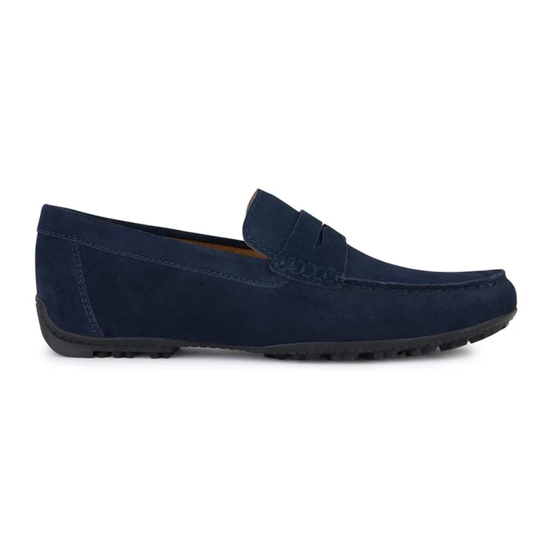 Geox Men's U Kosmopolis + Grip Moccasin, Navy, 7.5 UK