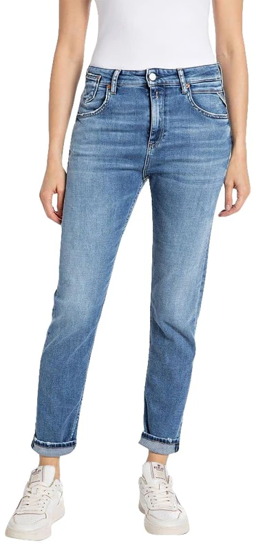 Replay women's jeans made of comfort denim, blue (Medium Blue 009), 23W / 28L