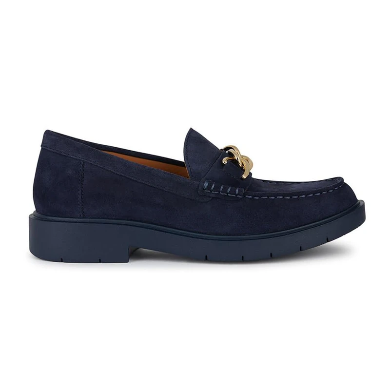 Geox Women's D Spherica Ec1 Loafer, Navy, 3 UK
