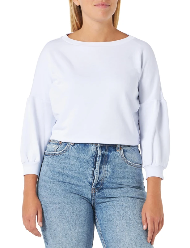 myMo Women's Sweatshirt 12427202, White, S, White, S