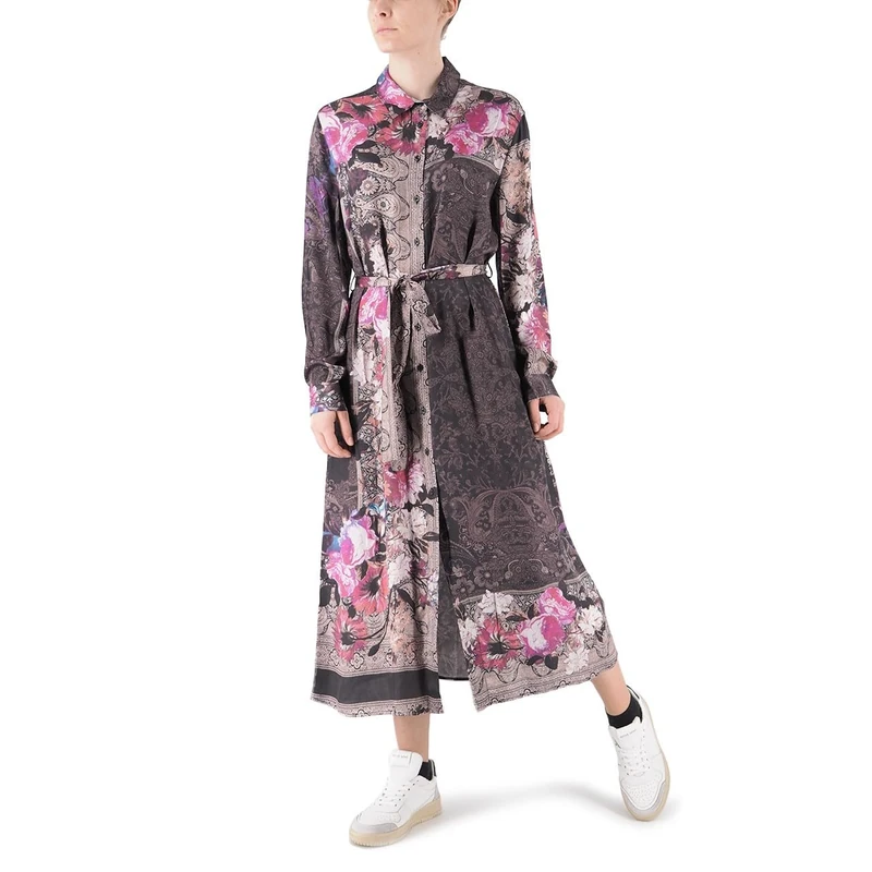 Replay Women's Dress Floral Pattern, Multicolored (Multicolor 010), XL