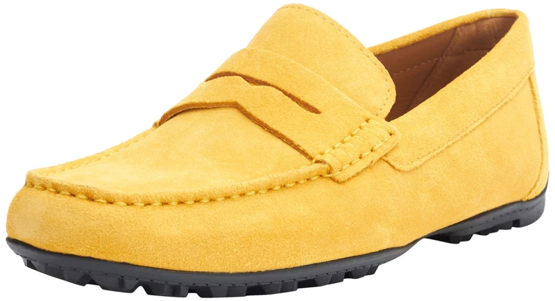 Geox Men's U Kosmopolis + Grip Moccasin, Yellow, 9 UK