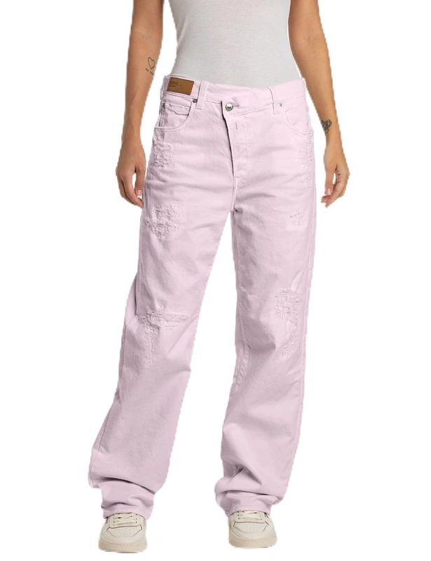 Replay women's jeans made of comfort denim, pink (Bubble Pink 066), 26W / 32L