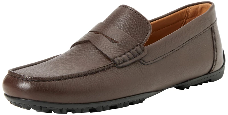 Geox Men's U Kosmopolis + Grip Moccasin, Dk Brown, 8.5 UK